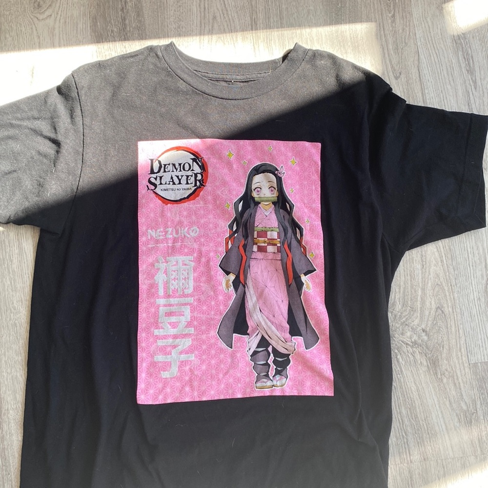 Demon Slayer Black Graphic Anime T